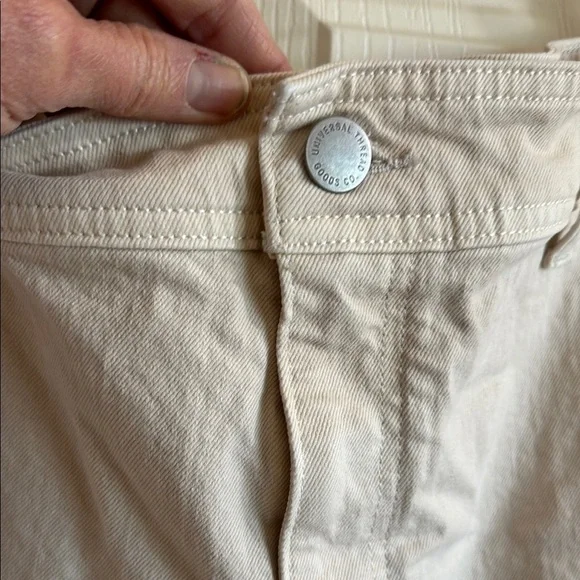 Tan Flare Wide-Leg Jeans with Relaxed Fit - Picture 4 of 5